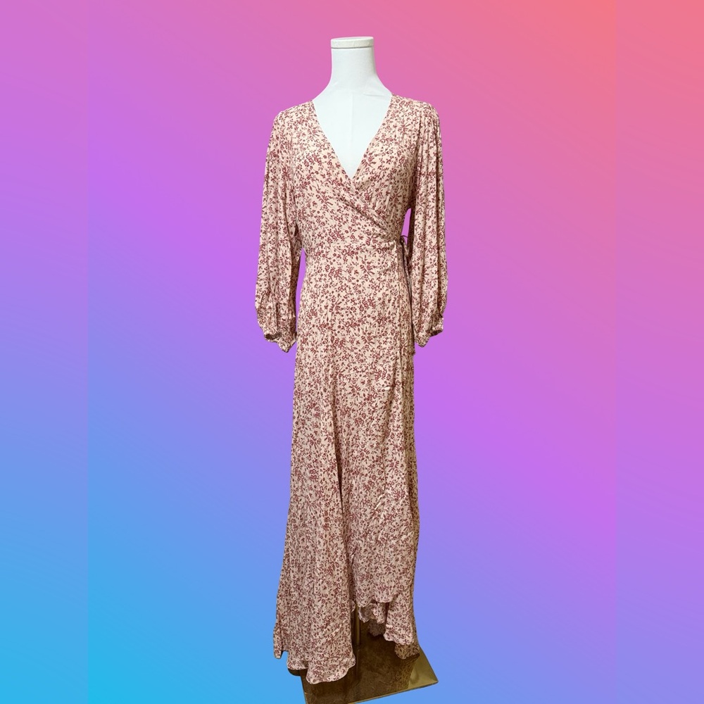 Cotton Candy La Floral Long Sleeve Maxi Dress